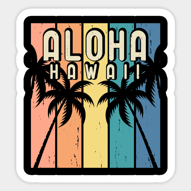 Aloha T Shirt For Women Men Sticker by QueenTees